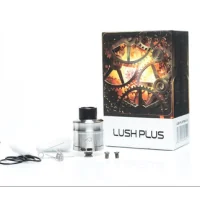 Wotofo Lush Plus 24 mm RDA Selbstwickelverdampfer vers. FarbenLieferumfang:1x Lush Plus RDA 24mm by Wotofo1x Sheet Of Japanese Cotton1x twisted coil bag1x Schraubenzieher und Oring PackWotofo Lush Plus RDA atomizerCyclonic and turbulent airflow provide larger cloudBig&nbsp;post holesSilver plated copper contact510 adapter with 510 drip tip25mm diameter baseHigh grade 304 stainless steel construction&nbsp;&nbsp;3467Wotofo 3,90&nbsp;CHFsmoke-shop.ch3,90&nbsp;CHF