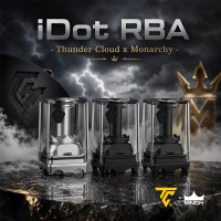 iDot RBA Edition - Thunder Cloud x Monarchy (Selbstwickeleinheit) DCL GrauDie iDot RBA Edition vereint die Ingenieurskunst von Monarchy mit der Expertise von ThunderCloud und bietet eine hochwertige RBA-Lösung für alle Besitzer eines dotAIO-Systems. Entwickelt für maximalen Geschmack und eine einfache Handhabung, überzeugt der Verdampfer durch seine präzise Luftführung und zahlreiche Individualisierungsmöglichkeiten.Das benutzerfreundliche Single-Coil-Deck ermöglicht einen unkomplizierten Wickelaufbau und eignet sich sowohl für erfahrene Selbstwickler als auch für ambitionierte Einsteiger. Mit einem Fassungsvermögen von 3.8 ml und der praktischen Front-Befüllung lässt sich der Tank schnell und sauber nachfüllen.17791Thunder Cloud x EL69,90&nbsp;CHFsmoke-shop.ch69,90&nbsp;CHF