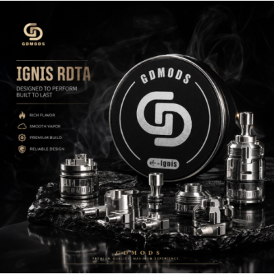 Ignis RDTA 2ml 22mm – GD Mods - SelbstwickelverdampferDie Präzision eines Drippers. Die Ausdauer eines RTA.Der Ignis RDTA von GD Mods vereint das Beste aus zwei Welten: das unmittelbare, aromenreiche Dampferlebnis eines Drippers mit der praktischen Liquid-Reserve eines RTA. Ein kompaktes Kraftpaket für Selbstwickler, die keine Kompromisse eingehen wollen.Der Single-Coil-Deck ermöglicht eine unkomplizierte Coil-Installation, während der präzise regelbare Airflow mit fünf wechselbaren Inserts eine feinfühlige Anpassung des Zugs von MTL bis RDL erlaubt. Die Kammerhöhe lässt sich bequem über das multifunktionale 510-Drip-Tip justieren – ein durchdachtes Detail, das den Ignis von der Masse abhebt.Mit einem Durchmesser von nur 22 mm ist er mit nahezu allen gängigen Mods kompatibel, und das Top-Fill-System mit 2 ml Kapazität sorgt für schnelles, sauberes Nachfüllen.Gefertigt aus hochwertigem Edelstahl – robust, geschmacksneutral und langlebig.17834BD Vape89,90 CHFsmoke-shop.ch89,90 CHF Ignis RDTA 2ml 22mm – GD Mods - SelbstwickelverdampferDie Präzision eines Drippers. Die Ausdauer eines RTA.Der Ignis RDTA von GD Mods vereint das Beste aus zwei Welten: das unmittelbare, aromenreiche Dampferlebnis eines Drippers mit der praktischen Liquid-Reserve eines RTA. Ein kompaktes Kraftpaket für Selbstwickler, die keine Kompromisse eingehen wollen.Der Single-Coil-Deck ermöglicht eine unkomplizierte Coil-Installation, während der präzise regelbare Airflow mit fünf wechselbaren Inserts eine feinfühlige Anpassung des Zugs von MTL bis RDL erlaubt. Die Kammerhöhe lässt sich bequem über das multifunktionale 510-Drip-Tip justieren – ein durchdachtes Detail, das den Ignis von der Masse abhebt.Mit einem Durchmesser von nur 22 mm ist er mit nahezu allen gängigen Mods kompatibel, und das Top-Fill-System mit 2 ml Kapazität sorgt für schnelles, sauberes Nachfüllen.Gefertigt aus hochwertigem Edelstahl – robust, geschmacksneutral und langlebig.17834BD Vape89,90 CHFsmoke-shop.ch89,90 CHF
