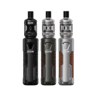 Pack iJust X Kit - 5ml 3200mAh - Eleaf - USB C mit X Verdampfer - SilberKomplett-Set für sofortigen Dampfgenuss.Das iJust X Pack von Eleaf kombiniert den beliebten iJust X Mod mit dem Melo X Tank zu einem rundum stimmigen Starter-Set. Elegante Kunstlederoberfläche, ergonomisches Design und ausgereifte Technik – alles aus einer Hand, sofort einsatzbereit.Der integrierte 3200-mAh-Akku liefert zuverlässige Ausdauer im Alltag, und die USB-C-Schnellladung mit 2A sorgt für kurze Ladezeiten. Die Leistung wird über drei Modi – High, Medium und Low – einfach und schnell angepasst, eine LED-Anzeige informiert jederzeit über den Akkustand.Der Melo X Tank fasst 5 ml Liquid und wird bequem über das Top-Fill-System befüllt. Die Dual-Mesh-Coils der EC-Series garantieren intensiven Geschmack und gleichmässige Dampfproduktion. Der regelbare Top-Airflow lässt sich stufenlos von MTL bis DL einstellen – flexibel für jeden Dampfstil.17836Esmoka/Eleaf54,90&nbsp;CHFsmoke-shop.ch54,90&nbsp;CHF