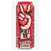500 ml - Peace Tea Punchy Peach - 75 mg caffinated Ice Tea