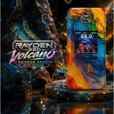 Mod Rayden 220 Volcano Rainbow Granite - Rare Edition 1000pc - BD VapeDer Mod Rayden 220 Volcano Rainbow Granite - Rare Edition -von BD Vape begeistert mit seinem fein gravierten Metallgehäuse und einer einzigartigen türkisfarbenen Oberfläche mit mineralischen Reflexen. Das exklusive Design macht den leistungsstarken Akkuträger zu einem besonderen Sammlerstück für Liebhaber hochwertiger Hardware.Angetrieben wird der Rayden 220 von zwei separat erhältlichen 18650-Akkus. Der schnelle und reaktionsstarke XT Ultra GT 220 V1.1 Chipsatz ermöglicht eine einstellbare Leistung von 5 bis 220 Watt.Zur Auswahl stehen der Bypass- und der Power-Modus sowie fünf verschiedene Leistungsprofile: MTL, Soft, Normal, Hard und Pro. Im Pro-Modus lässt sich die Leistungskurve individuell an die persönlichen Vorlieben anpassen.Für eine persönliche Gestaltung der Benutzeroberfläche bietet der Akkuträger fünf auswählbare Designs. Im Custom-Modus kann zusätzlich ein eigenes Bild über einen Computer importiert werden. Die entsprechende Software ermöglicht ausserdem Firmware-Updates und die Anpassung der Benutzeroberfläche.Rare Edition - Limitierte Ausgabe - 3000 Stück Weltweit17857BD Vape159,90 CHFsmoke-shop.ch159,90 CHF Mod Rayden 220 Volcano Rainbow Granite - Rare Edition 1000pc - BD VapeDer Mod Rayden 220 Volcano Rainbow Granite - Rare Edition -von BD Vape begeistert mit seinem fein gravierten Metallgehäuse und einer einzigartigen türkisfarbenen Oberfläche mit mineralischen Reflexen. Das exklusive Design macht den leistungsstarken Akkuträger zu einem besonderen Sammlerstück für Liebhaber hochwertiger Hardware.Angetrieben wird der Rayden 220 von zwei separat erhältlichen 18650-Akkus. Der schnelle und reaktionsstarke XT Ultra GT 220 V1.1 Chipsatz ermöglicht eine einstellbare Leistung von 5 bis 220 Watt.Zur Auswahl stehen der Bypass- und der Power-Modus sowie fünf verschiedene Leistungsprofile: MTL, Soft, Normal, Hard und Pro. Im Pro-Modus lässt sich die Leistungskurve individuell an die persönlichen Vorlieben anpassen.Für eine persönliche Gestaltung der Benutzeroberfläche bietet der Akkuträger fünf auswählbare Designs. Im Custom-Modus kann zusätzlich ein eigenes Bild über einen Computer importiert werden. Die entsprechende Software ermöglicht ausserdem Firmware-Updates und die Anpassung der Benutzeroberfläche.Rare Edition - Limitierte Ausgabe - 3000 Stück Weltweit17857BD Vape159,90 CHFsmoke-shop.ch159,90 CHF