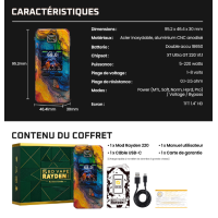 Mod Rayden 220 Volcano Rainbow Granite - Rare Edition 1000pc - BD Vape