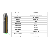 Kit Vmate Pro 2 - 15000 mAh - Voopoo - USB C - MTL RDL
