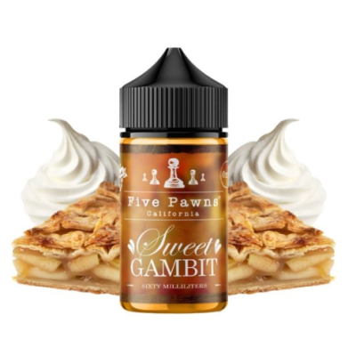 Sweet Gambit Original - 0mg 50ml - Five Pawns - shortfillEr braucht keine Einführung, hier ist ein großer Premium-Klassiker: der Gambit. Auf der Basis von Granny-Smith-Äpfeln wurde ein guter Geschmack von Karamell hinzugefügt. Stellen Sie sich eine flockige Kruste vor, die mit einem Klecks französischem Vanilleeis und ungesüßter Schlagsahne gekrönt wird - der Gambit wird Sie an den Apfelkuchen Ihrer Großmutter erinnern!Sweet Gambit Original - 0mg 50ml - Five Pawns - shortfillHersteller Five PawnsSortiment OriginalLand USAGeschmack Fruchtig & GourmetPG/VG-Verhältnis 50/50Verpackung 60ml PE-Flasche mit kindersicherem VerschlussFüllmenge 50ml17141Five Pawns Signature19,90 CHFsmoke-shop.ch19,90 CHF Sweet Gambit Original - 0mg 50ml - Five Pawns - shortfillEr braucht keine Einführung, hier ist ein großer Premium-Klassiker: der Gambit. Auf der Basis von Granny-Smith-Äpfeln wurde ein guter Geschmack von Karamell hinzugefügt. Stellen Sie sich eine flockige Kruste vor, die mit einem Klecks französischem Vanilleeis und ungesüßter Schlagsahne gekrönt wird - der Gambit wird Sie an den Apfelkuchen Ihrer Großmutter erinnern!Sweet Gambit Original - 0mg 50ml - Five Pawns - shortfillHersteller Five PawnsSortiment OriginalLand USAGeschmack Fruchtig & GourmetPG/VG-Verhältnis 50/50Verpackung 60ml PE-Flasche mit kindersicherem VerschlussFüllmenge 50ml17141Five Pawns Signature19,90 CHFsmoke-shop.ch19,90 CHF