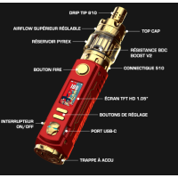 Kit Rayden 100 V3.0 IM Limited Edition 3000pcs - BD VapeDas&nbsp;Rayden 100 V3.0 IM Limited Edition Kit von BD Vape&nbsp;vereint leistungsstarke Technik, hochwertige Materialien und ein aussergewöhnliches Design. Inspiriert von der ikonischen Rüstung eines bekannten Superhelden, überzeugt diese auf weltweit&nbsp;3'000 Stück limitierte Edition&nbsp;mit einer markanten Optik und erstklassiger Verarbeitung.Das E-Zigaretten Set besteht aus dem Rayden 100 Akkuträger und dem Blaster 2 Sub-Ohm Tankverdampfer. Mit bis zu&nbsp;100 Watt Leistung, dem neuen XT Ultra GT 100 V1.1 Chipsatz und zahlreichen Einstellungsmöglichkeiten bietet das Kit ein vielseitiges Dampferlebnis.17918BD Vape129,90&nbsp;CHFsmoke-shop.ch129,90&nbsp;CHF