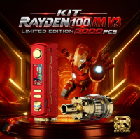 Kit Rayden 100 V3.0 IM Limited Edition 3000pcs - BD VapeDas&nbsp;Rayden 100 V3.0 IM Limited Edition Kit von BD Vape&nbsp;vereint leistungsstarke Technik, hochwertige Materialien und ein aussergewöhnliches Design. Inspiriert von der ikonischen Rüstung eines bekannten Superhelden, überzeugt diese auf weltweit&nbsp;3'000 Stück limitierte Edition&nbsp;mit einer markanten Optik und erstklassiger Verarbeitung.Das E-Zigaretten Set besteht aus dem Rayden 100 Akkuträger und dem Blaster 2 Sub-Ohm Tankverdampfer. Mit bis zu&nbsp;100 Watt Leistung, dem neuen XT Ultra GT 100 V1.1 Chipsatz und zahlreichen Einstellungsmöglichkeiten bietet das Kit ein vielseitiges Dampferlebnis.17918BD Vape129,90&nbsp;CHFsmoke-shop.ch129,90&nbsp;CHF
