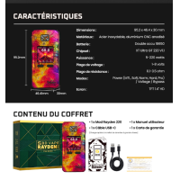 Mod Rayden 220 Volcano Pink Marble - Rare Edition 1000pc - BD VapeDer Mod Rayden 220 Volcano Pink Marble Rare Edition 1000pc - BD Vape begeistert mit seinem fein gravierten Metallgehäuse und einer einzigartigen türkisfarbenen Oberfläche mit mineralischen Reflexen. Das exklusive Design macht den leistungsstarken Akkuträger zu einem besonderen Sammlerstück für Liebhaber hochwertiger Hardware.Angetrieben wird der Rayden 220 von zwei separat erhältlichen 18650-Akkus. Der schnelle und reaktionsstarke XT Ultra GT 220 V1.1 Chipsatz ermöglicht eine einstellbare Leistung von 5 bis 220 Watt.Zur Auswahl stehen der Bypass- und der Power-Modus sowie fünf verschiedene Leistungsprofile: MTL, Soft, Normal, Hard und Pro. Im Pro-Modus lässt sich die Leistungskurve individuell an die persönlichen Vorlieben anpassen.Für eine persönliche Gestaltung der Benutzeroberfläche bietet der Akkuträger fünf auswählbare Designs. Im Custom-Modus kann zusätzlich ein eigenes Bild über einen Computer importiert werden. Die entsprechende Software ermöglicht ausserdem Firmware-Updates und die Anpassung der Benutzeroberfläche.Rare Edition - Limitierte Ausgabe - 3000 Stück Weltweit17930BD Vape159,90 CHFsmoke-shop.ch159,90 CHF Mod Rayden 220 Volcano Pink Marble - Rare Edition 1000pc - BD VapeDer Mod Rayden 220 Volcano Pink Marble Rare Edition 1000pc - BD Vape begeistert mit seinem fein gravierten Metallgehäuse und einer einzigartigen türkisfarbenen Oberfläche mit mineralischen Reflexen. Das exklusive Design macht den leistungsstarken Akkuträger zu einem besonderen Sammlerstück für Liebhaber hochwertiger Hardware.Angetrieben wird der Rayden 220 von zwei separat erhältlichen 18650-Akkus. Der schnelle und reaktionsstarke XT Ultra GT 220 V1.1 Chipsatz ermöglicht eine einstellbare Leistung von 5 bis 220 Watt.Zur Auswahl stehen der Bypass- und der Power-Modus sowie fünf verschiedene Leistungsprofile: MTL, Soft, Normal, Hard und Pro. Im Pro-Modus lässt sich die Leistungskurve individuell an die persönlichen Vorlieben anpassen.Für eine persönliche Gestaltung der Benutzeroberfläche bietet der Akkuträger fünf auswählbare Designs. Im Custom-Modus kann zusätzlich ein eigenes Bild über einen Computer importiert werden. Die entsprechende Software ermöglicht ausserdem Firmware-Updates und die Anpassung der Benutzeroberfläche.Rare Edition - Limitierte Ausgabe - 3000 Stück Weltweit17930BD Vape159,90 CHFsmoke-shop.ch159,90 CHF
