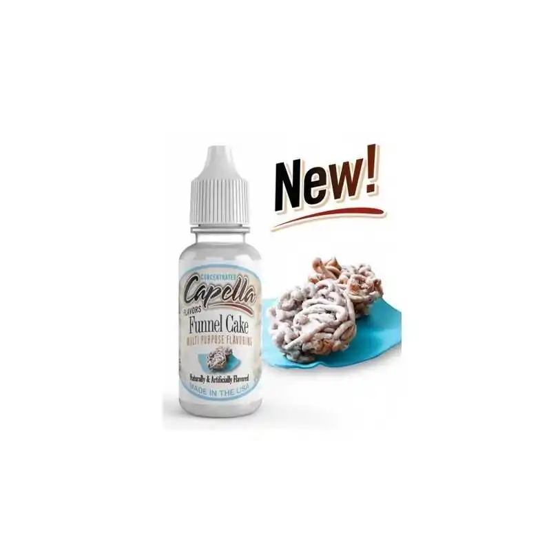 Funnel Cake - Capella Aroma 13ml (DIY)Lieferumfang: 1x Capella Aroma Funnel Cake  13ml in OriginalflascheEmpfohlene Dosierung: ca. 5%-10% (0,5-1ml Aroma auf 10ml Basis-Liquid) Bitte die Dosierung an den VG Anteil der Basis anpassen (mehr VG = mehr Aroma)Hinweis: Aromen können NICHT pur gedampft werden. Bitte mit entsprechender Liquid-Basis mischen!   3325Capella Flavours4,10 CHFsmoke-shop.ch4,10 CHF
