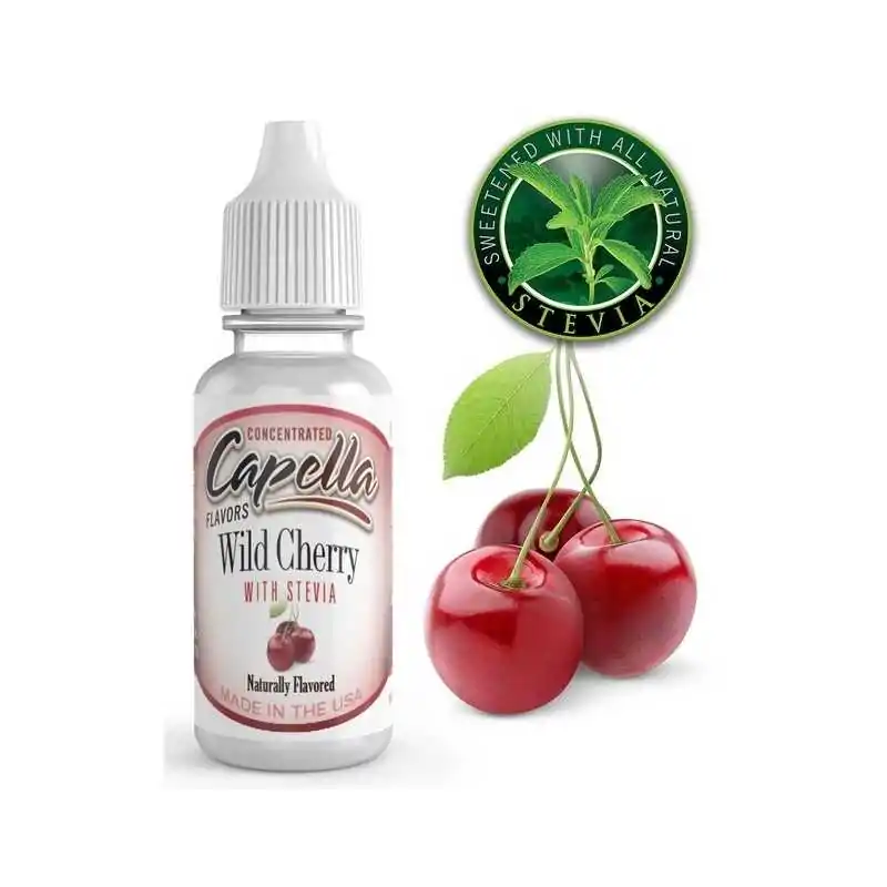 Wild Cherry mit Stevia - Capella Aroma 13ml (DIY)Lieferumfang: 1x Wild Cherry mit Stevia - Capella Aroma 13ml13 ml Capella Aroma zum Mischen mit Basis-LiquidCapella Aromen sind "Made in USA" und werden ohne Diacetyl hergestellt.Die Capella Aromen werden in einer PE-Flasche mit Tropfauslass versendet.   3634Capella Flavours4,10 CHFsmoke-shop.ch4,10 CHF