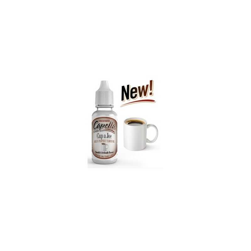 Cup a Joe - Capella Aroma 13ml (DIY)Lieferumfang: 1x Cup a Joe - Capella Aroma 13ml13 ml Capella Aroma zum Mischen mit Basis-LiquidCapella Aromen sind "Made in USA" und werden ohne Diacetyl hergestellt.Die Capella Aromen werden in einer PE-Flasche mit Tropfauslass versendet.   3596Capella Flavours5,80 CHFsmoke-shop.ch5,80 CHF