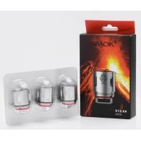3x TFV12 -X4 Verdampferköpfe 0.15 ohmLieferumfang:3x TFV12 x4 Verdampferköpfe 0.15 ohm  The V12-x4 coil at 0.15 Ω  Wattage range is 100 – 170 watts , deep and rich clut taste ! Quadruple Coils  371912,90 CHFsmoke-shop.ch12,90 CHF