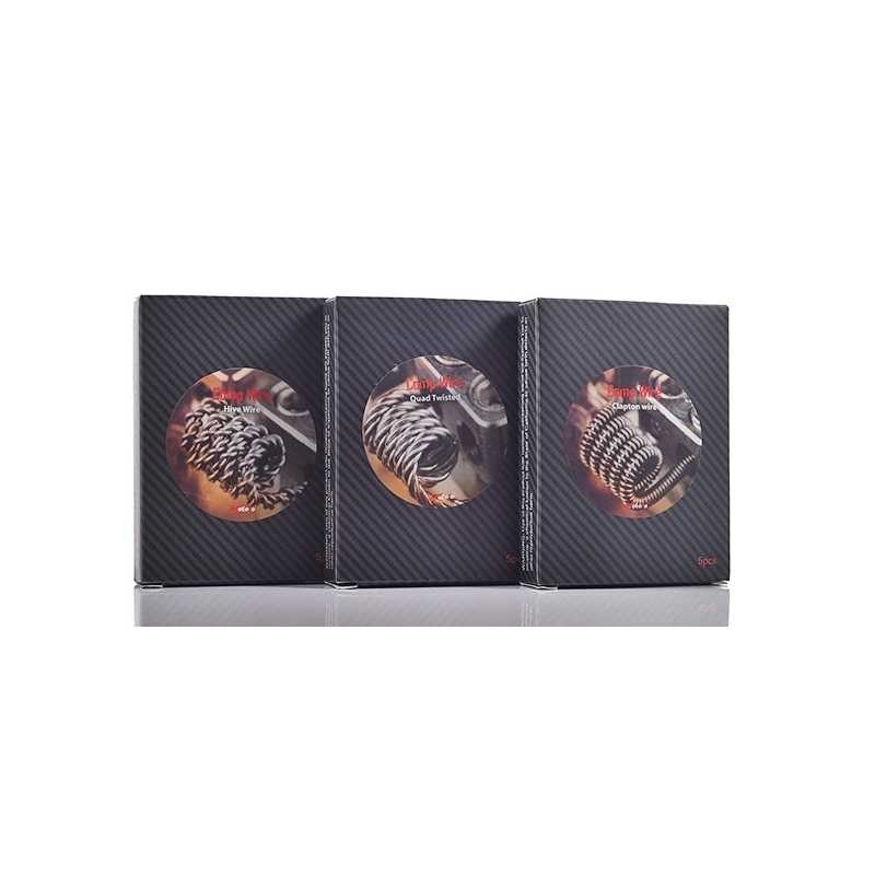 5x Triple Core Clapton Comp Wire von Wotofo - 28+32 GA 0.2 OhmLieferumfang:   5x Vorgebaute Coils :; Triple Core Clapton Comp Wire von Wotofo0.5*3 +0.2mm / 24 +32 GA 0.4 Ohm0.4**30+ 0.2 / 26 + 32 GA 0.30+0.05 Ohm0.3*3+0.2/ 28+32 GA 0.2+0.05 ohm4124Wotofo 3,50 CHFsmoke-shop.ch3,50 CHF