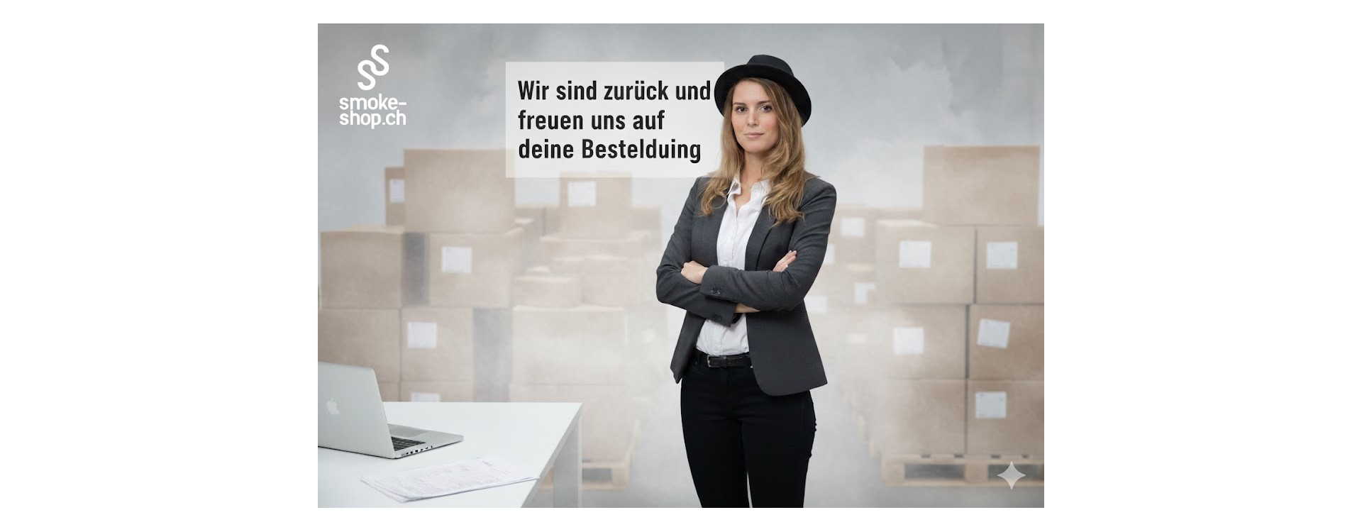 Wir sind zurück und freuen uns auf deine Bestellung Wir sind zurück und freuen uns auf deine Bestellung